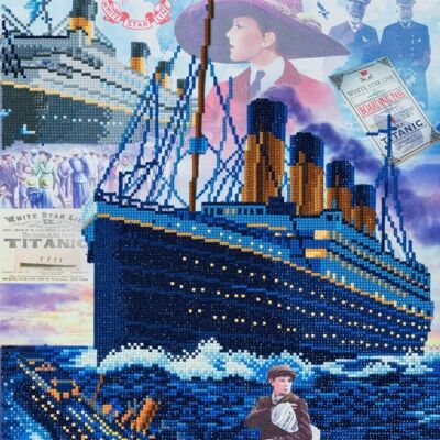 Titanic: Sueños hundidos, 40x50cm Arte en cristal