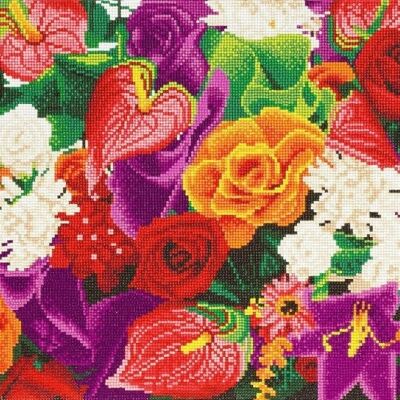 Blumen, 40x50cm Crystal Art Kit