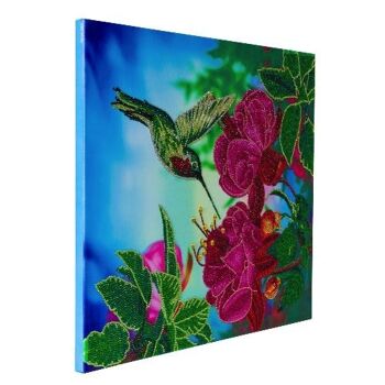 Colibri, kit d'art en cristal 40x50cm 3