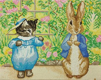 Kit Toile Cristal Peter Rabbit et Tom Kitten 40x50m 1