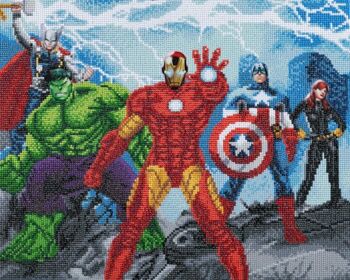 Kit Toile Art Cristal Avengers 40x50cm 1