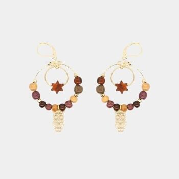 Boucles d'oreilles chouette doré Venus 1