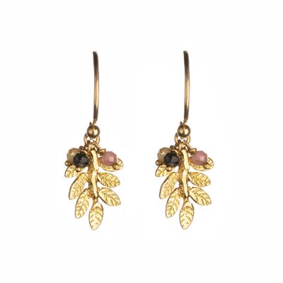 Leaf On Hook Earrings