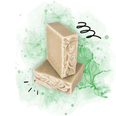 MENTHEUR - green clay soap and mint HE