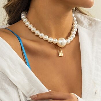 Collier Double Perle 1