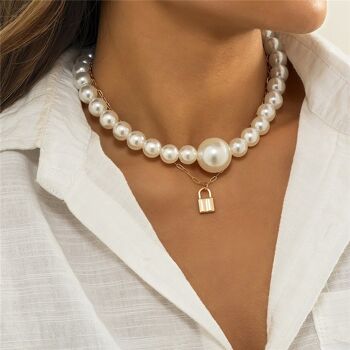 Collier Double Perle 2