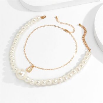 Collier Double Perle 6