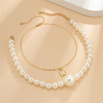 Collier Double Perle 7