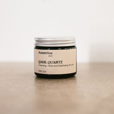Qasil Quartz – Reinigungs-, Gesichtsmaske- und Peeling-Puder 60 ml