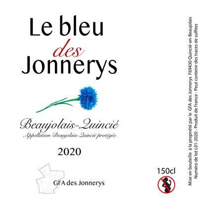 Bleu des Jonnerys 2020 (Sans sulfites ajoutés)