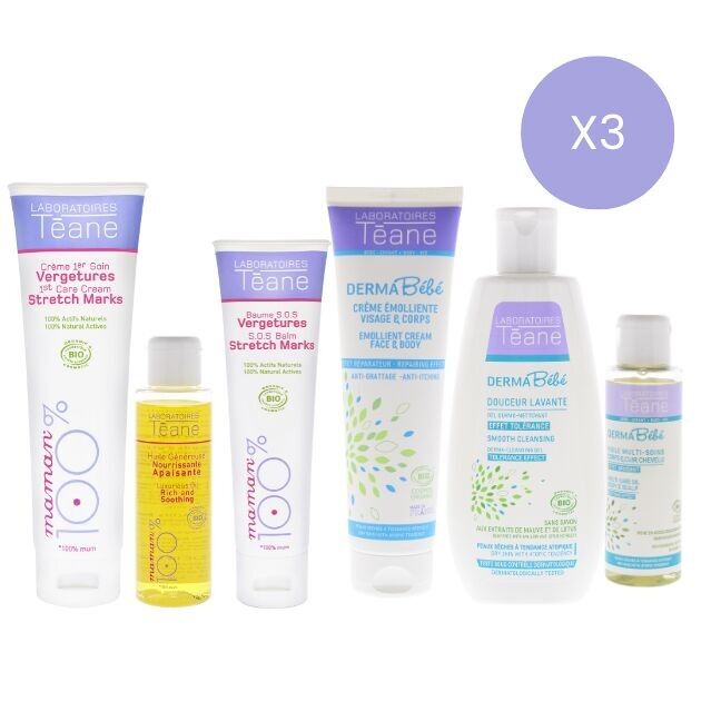 Doppio impianto Gamma DISCOVERY MOM e gamma DERMAbébé - LABORATORI TEANE