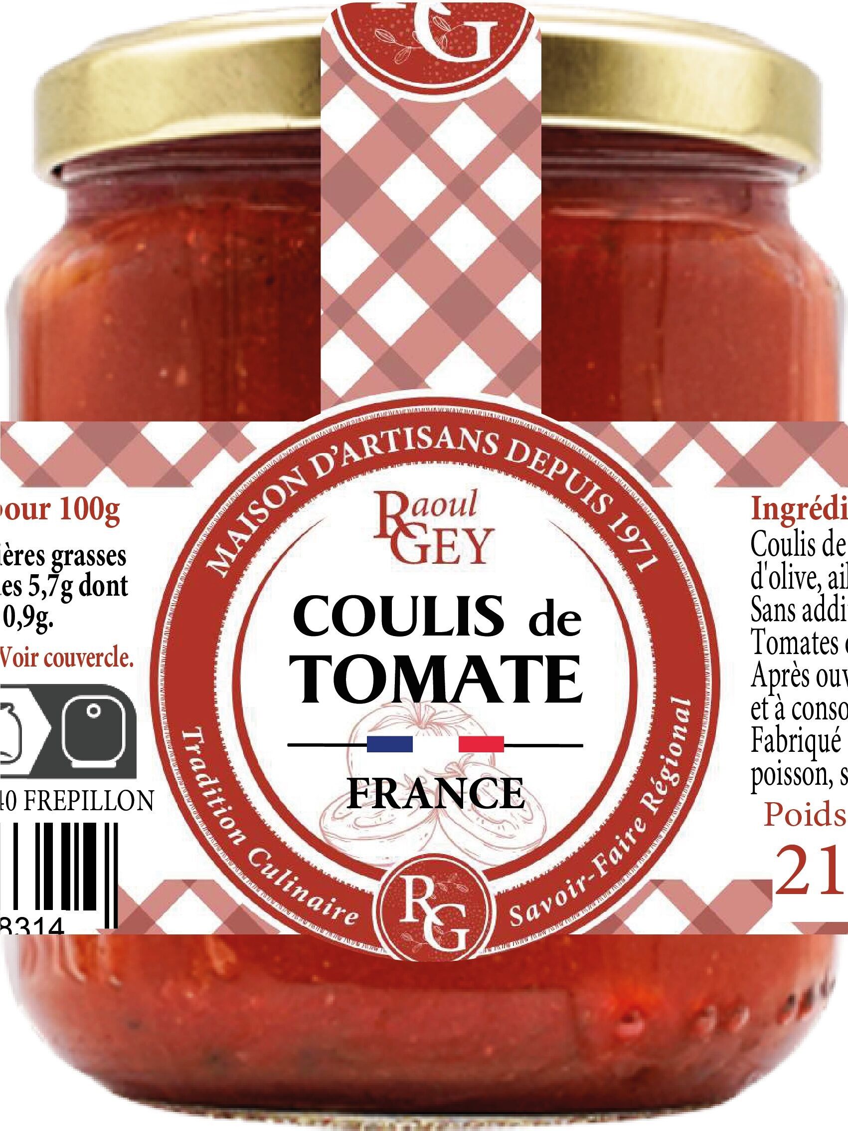 Coulis Di Pomodori Della Provenza - Raoul Gey - 31cl
