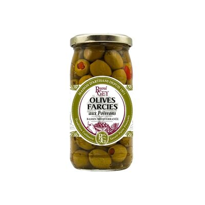 Olive Ripiene Al Peperone - Raoul Gey - 37cl