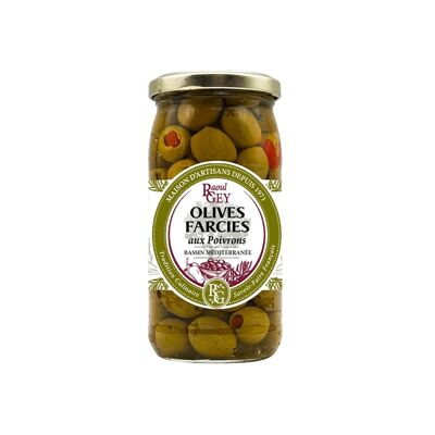 Olives Farcies Poivron - Raoul Gey - 37cl