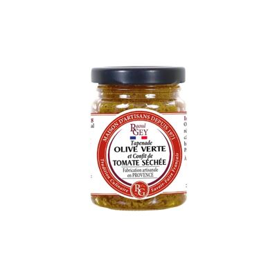 Tapenade grüne Oliven und getrocknete Tomaten - Raoul Gey - 90g