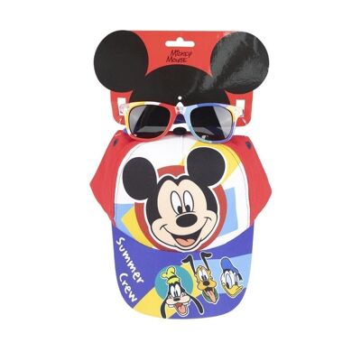 Micky Mütze und Sonnenbrille im Set – Kinder