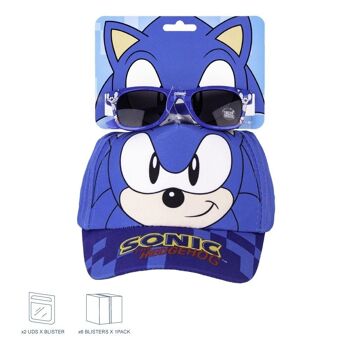 Ensemble chapeau et lunettes de soleil Sonic - Enfants 2