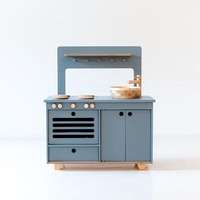 Cucina giocattolo blu polveroso