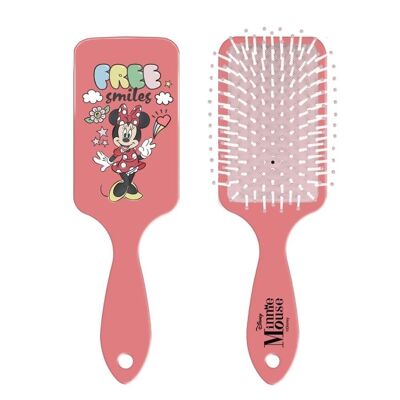 Spazzola per capelli rettangolare Minnie Mouse - Bambini - Corallo