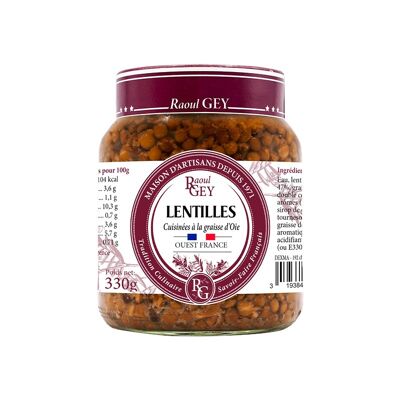 Lentejas Cocidas Con Grasa De Oca - Raoul Gey - 37cl