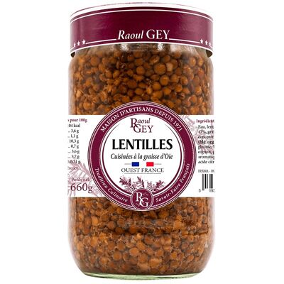Lentil Cooked With Goose Fat - Raoul Gey - 72cl