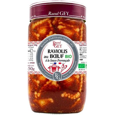 Raviolis Pur Bœuf Bio - Raoul Gey - 72cl