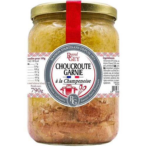 Choucroute Garnie A La Champenoise Pur Porc - Raoul Gey - 85cl