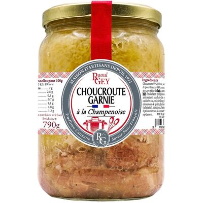 Sauerkraut Garnished A La Champenoise Pure Pork - Raoul Gey - 85cl