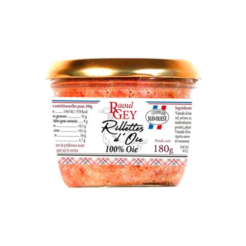 Rillettes D'Oie - Raoul Gey - 180g