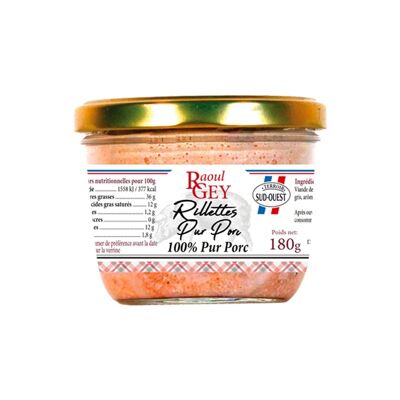 Rillettes aus reinem Schweinefleisch - Raoul Gey - 180g