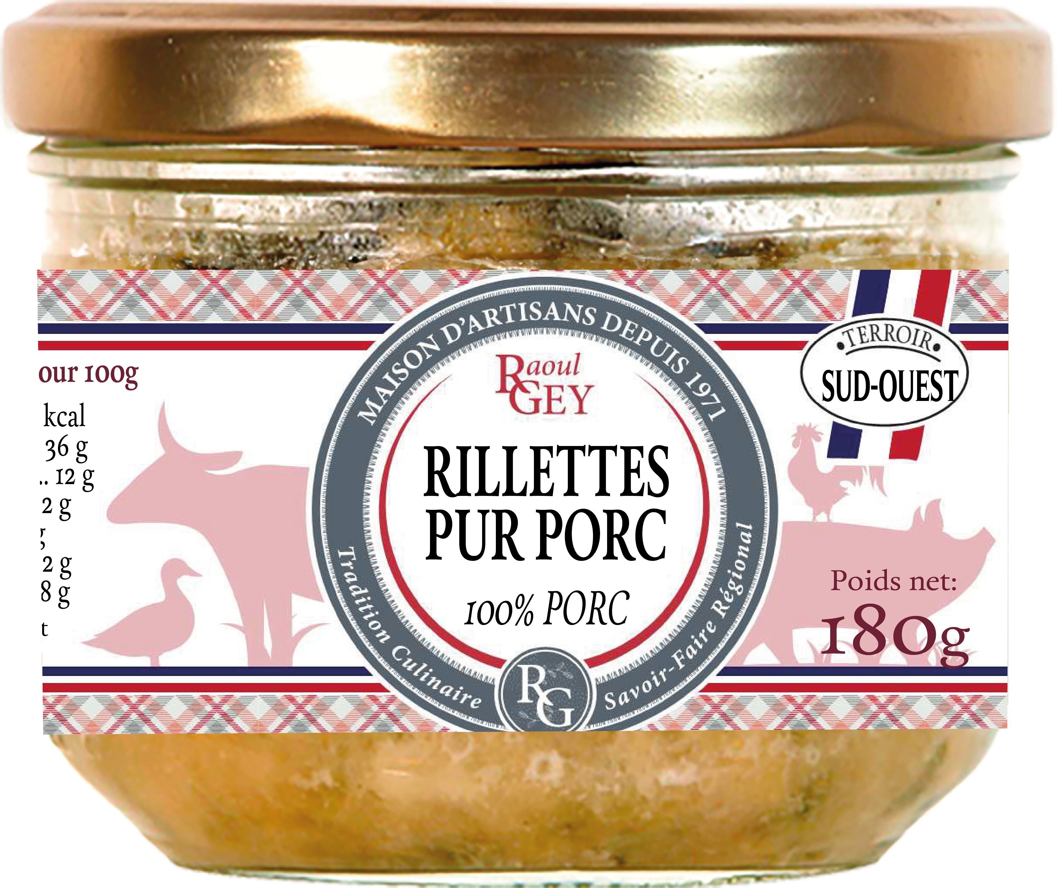 Pure Pork Rillettes - Raoul Gey - 180g