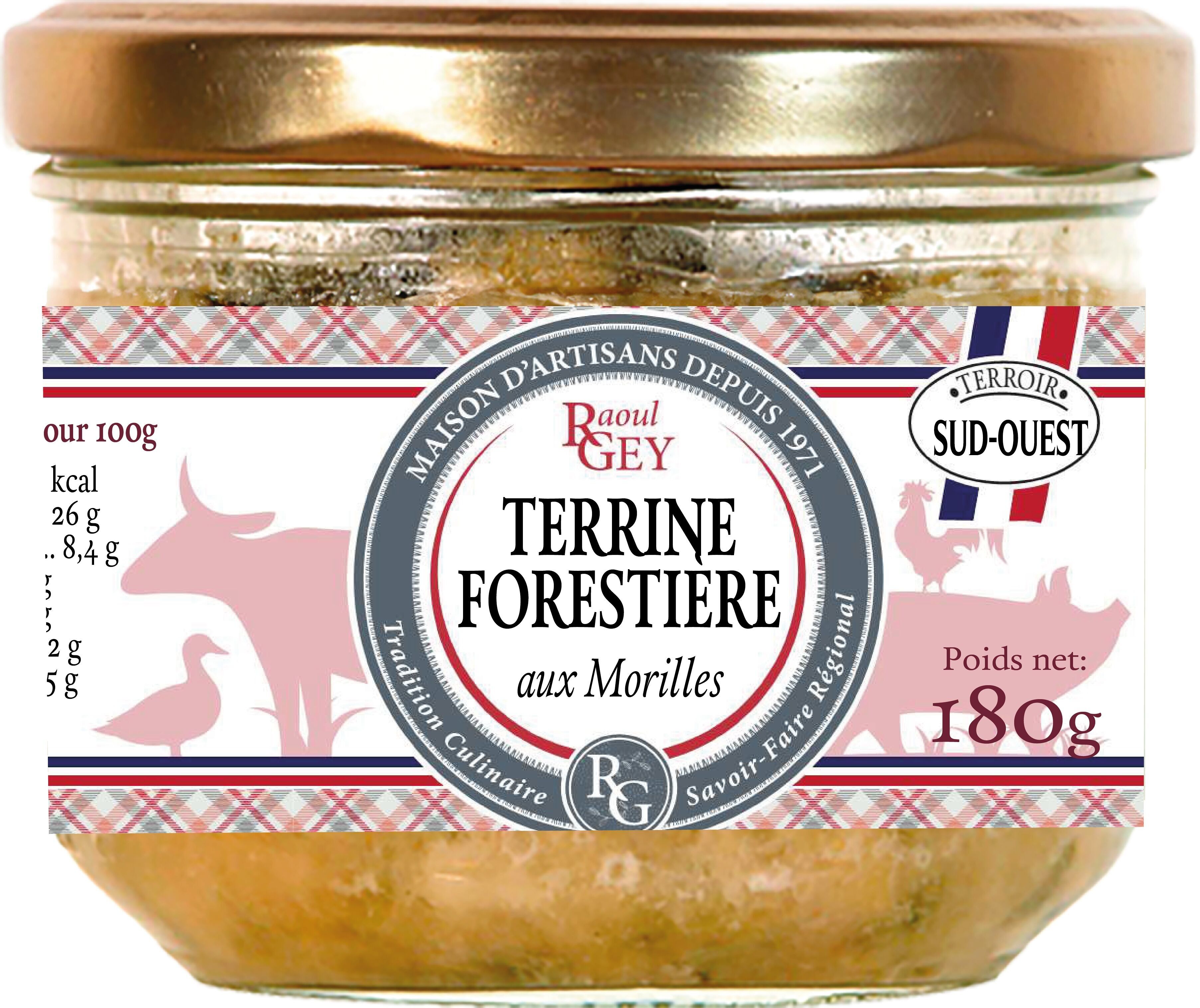 Terrina Forestiere Morel - Raoul Gey - 180g