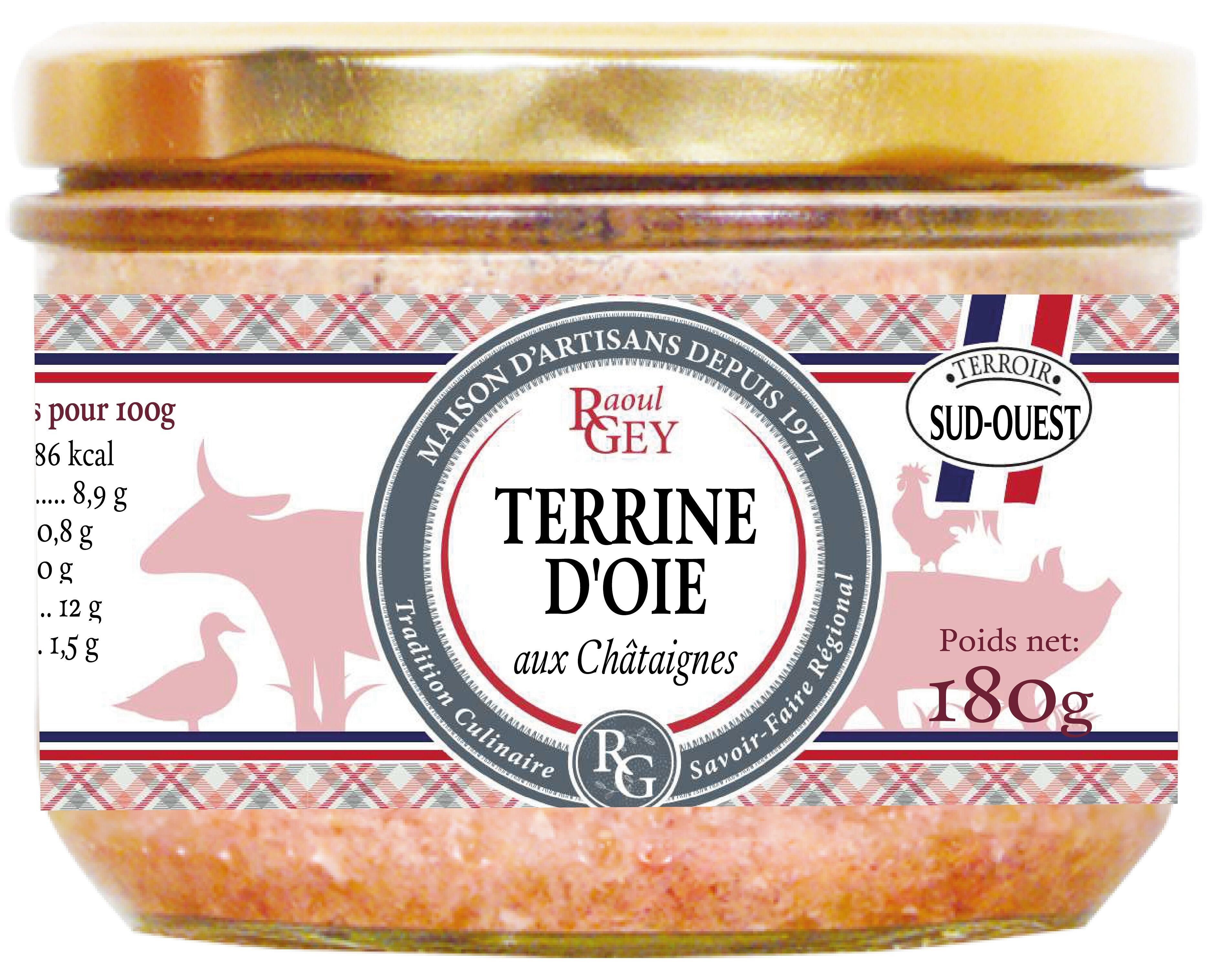 Chestnut Goose Terrine - Raoul Gey - 180g