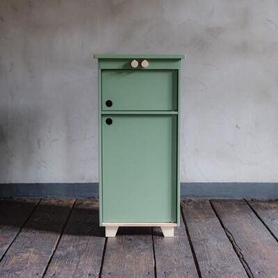 Dusty Green Plywood Play Fridge