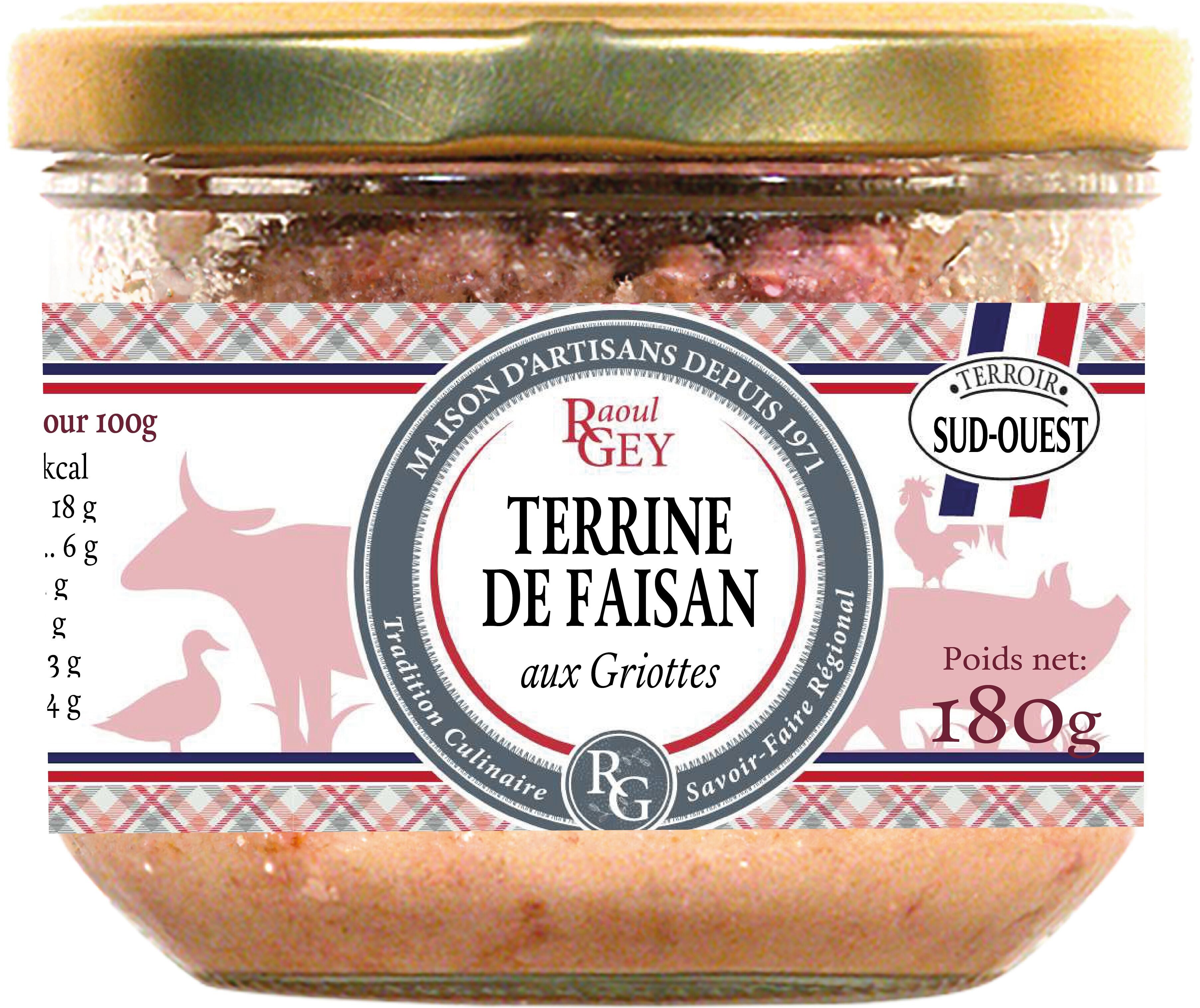 Cherry Pheasant Terrine - Raoul Gey - 180g