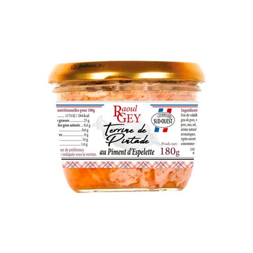 Terrine Pintade Piment Espelette - Raoul Gey - 180g