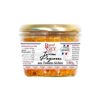 Terrine Paysanne Aux Tomates Sechees - Raoul Gey - 180g