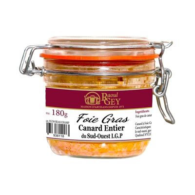 Foie Gras di Anatra Intero Vasetto - Igp Sud Ouest - Raoul Gey - 180g