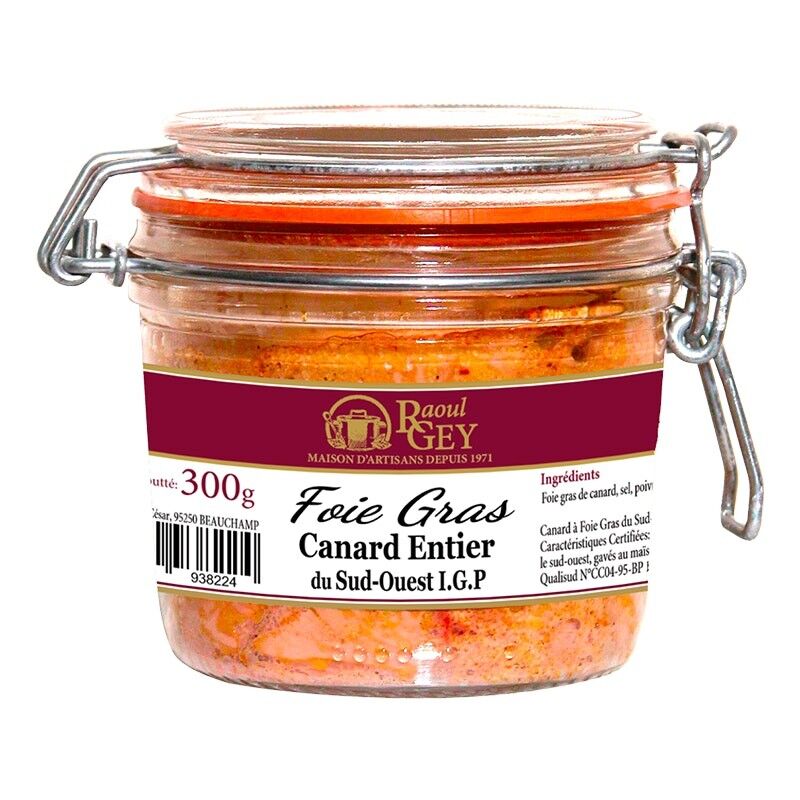 Whole Duck Foie Gras Block - Raoul Gey - 300g