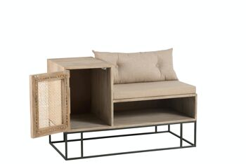 BANC HALL 1P ROT MAN NAT/BEI (100x50x65cm) 7