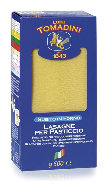 Lasagne Semoule 500g - Pasta Tomadini 1