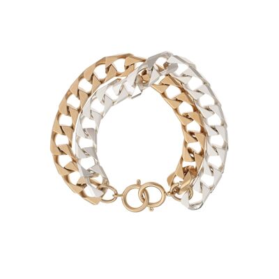 Pulsera Hércules - oro pálido / plata