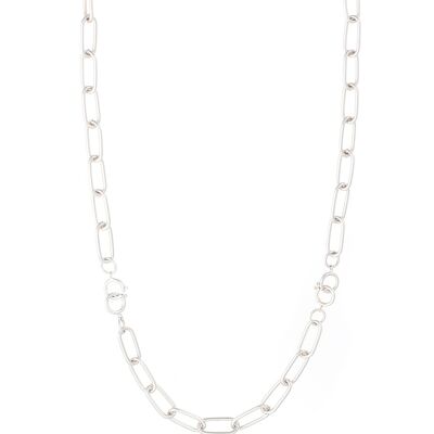 Arena long necklace (3 bracelets) -silver