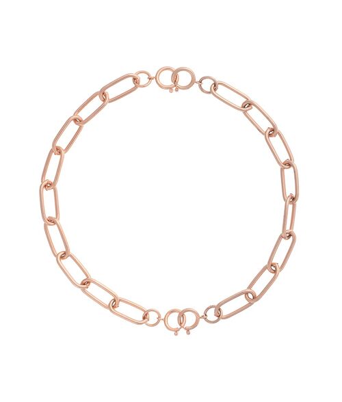 collier ras de cou arena (2 bracelets)- or rose