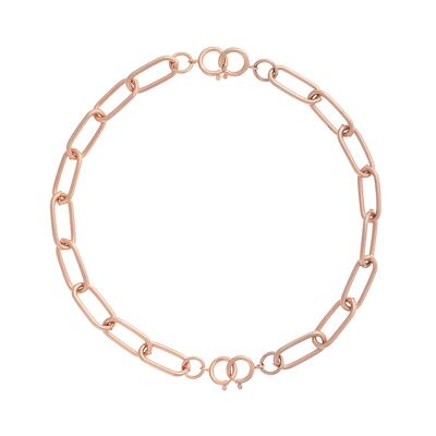 collier ras de cou arena (2 bracelets)- or rose