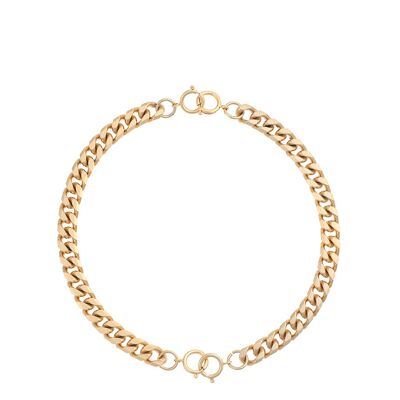 Gladiator choker necklace (2 bracelets) - gold