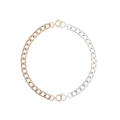 Hero necklace (2 bracelets) - gold and silver