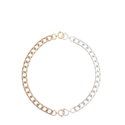 Hero necklace (2 bracelets) - gold and silver