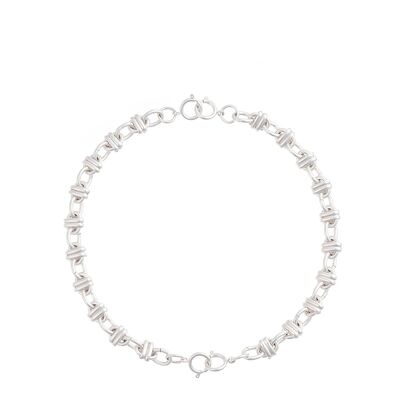 Ulysse Nod choker necklace (2bracelets) -silver