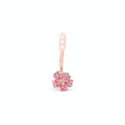 Pink Cherry Blossom Earring Jacket Small Flower
